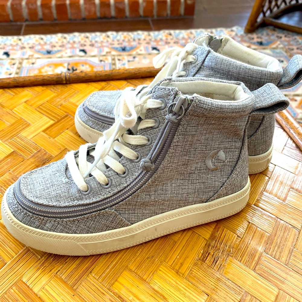 Billy kids high top sneakers with zippers